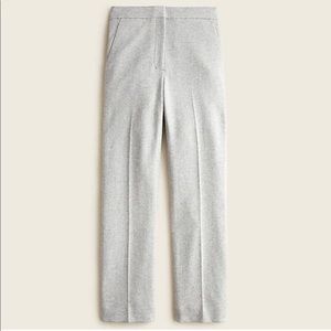 JCrew Tall Straight Leg Pant in Italian Knit Wool - 8T Cozy Heather Grey